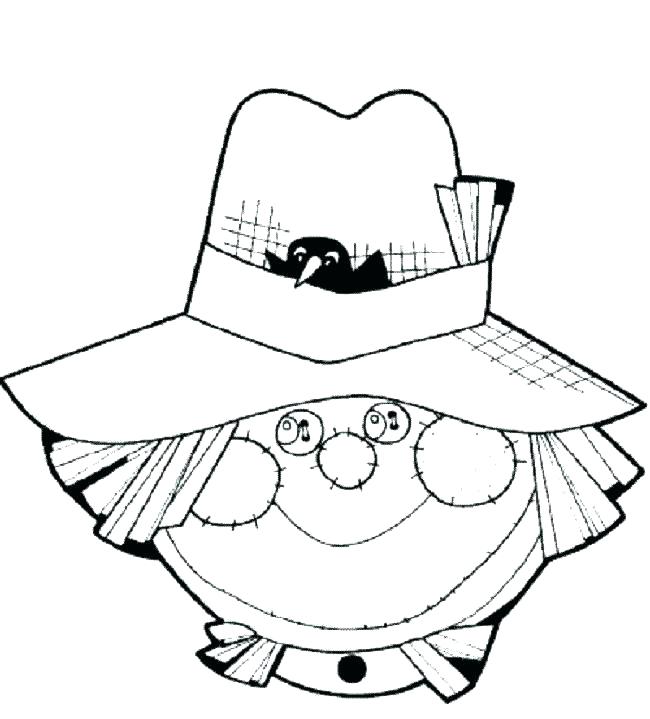 650x719 Free Scarecrow Coloring Pages Free Scarecrow Coloring Pages