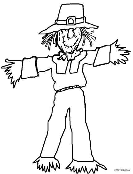 430x565 Printable Scarecrow Coloring Pages For Kids Cool2bkids
