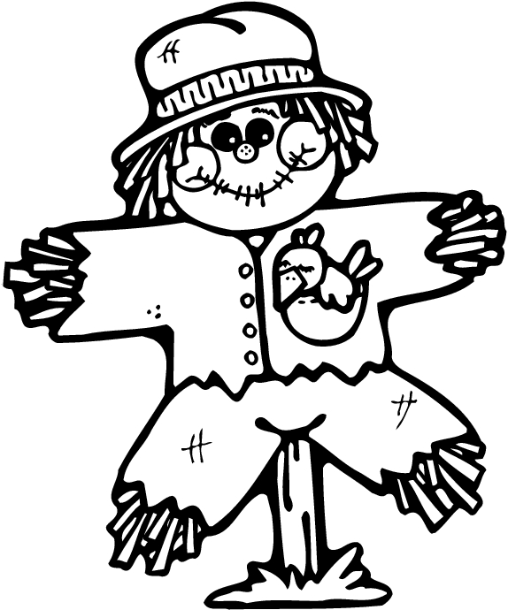 574x690 Scarecrow Coloring Pages 360coloringpages