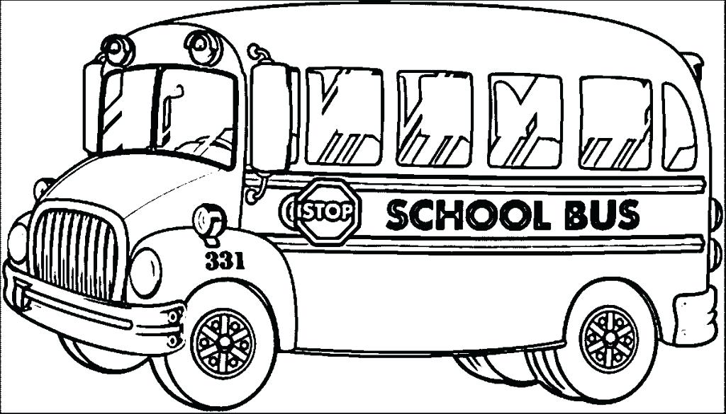 1024x585 School Bus Coloring Page Free School Bus Safety Coloring Book Kids