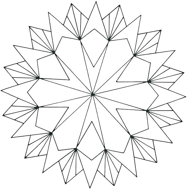 650x658 Coloring Pages Shapes Geometric Shapes Coloring Pages Shapes Color