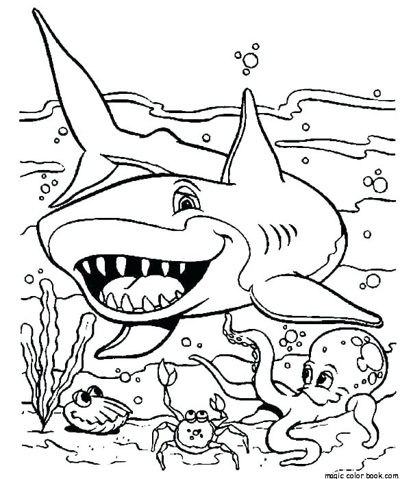 600x699 Coloring Pages Sharks Coloring Pages Shark Bull Shark Coloring