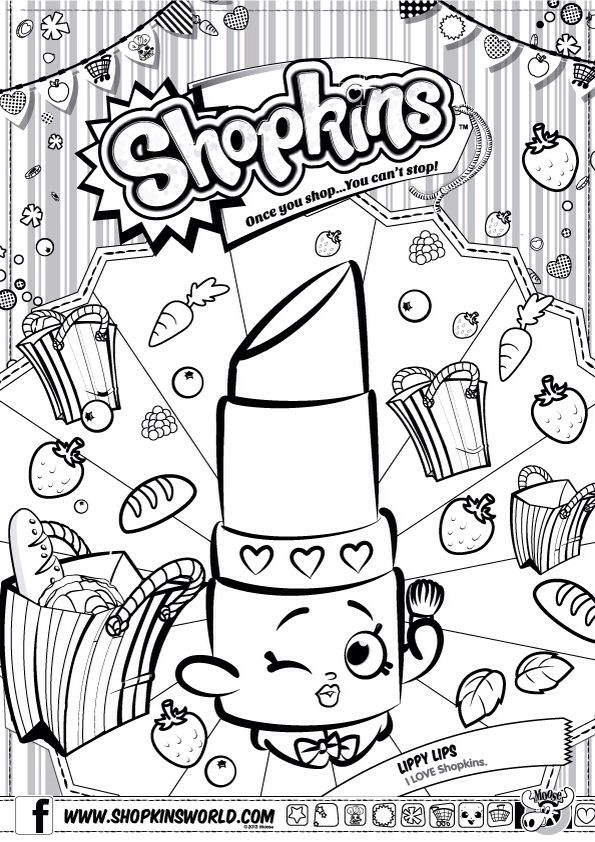 Free Shopkins Coloring Pages