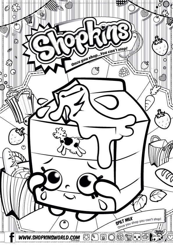 Free Shopkins Printable Coloring Pages