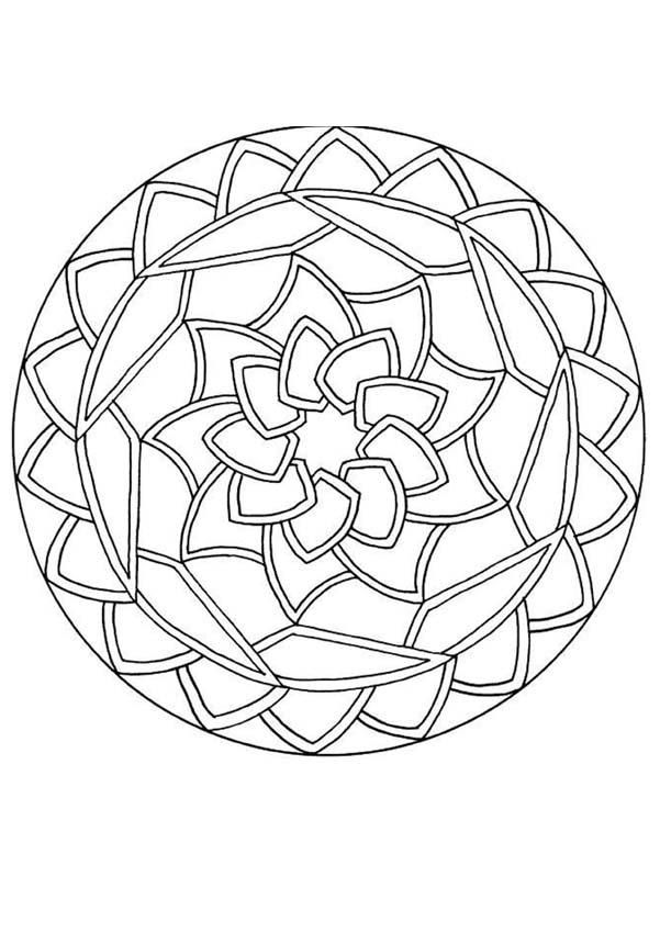 601x850 Coloring Pages Of Mandala To Print Mandalas For Beginners