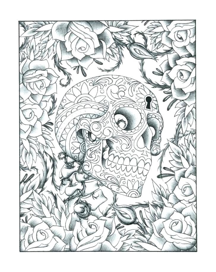 728x914 Sugar Skull Color Pages Skull Coloring Page Sugar Skull Coloring