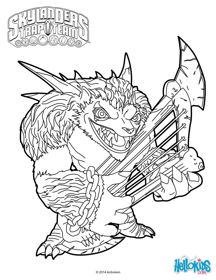 Free Skylanders Coloring Pages