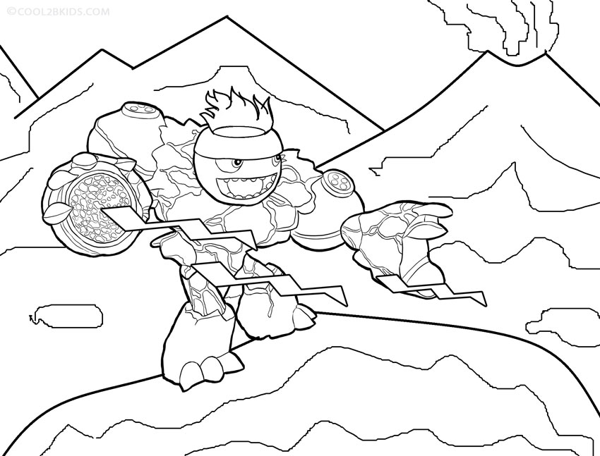 850x647 Printable Skylander Giants Coloring Pages For Kids Cool2bkids