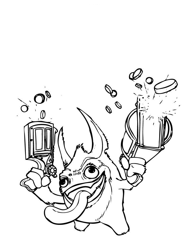 820x1060 Free Printable Skylander Giants Coloring Pages For Kids