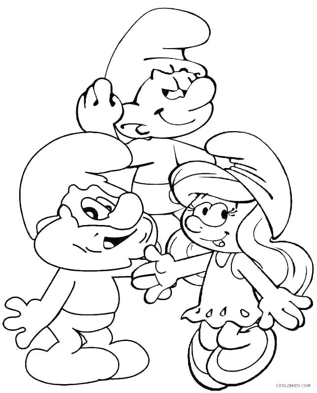 644x800 Papa Smurf Coloring Pages Free Plus The Smurfs Baby In Addition