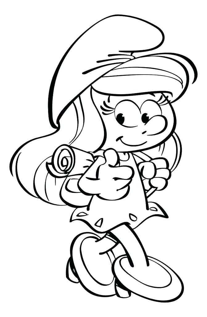 671x1024 Coloring Smurf Coloring Pages Smurfs The 3 Free Smurf Coloring