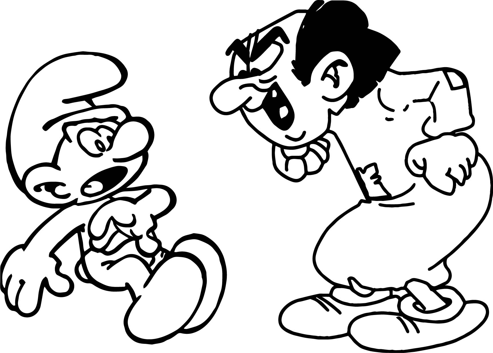 1724x1235 Free Printable Smurf Coloring Pages For Kids Printing