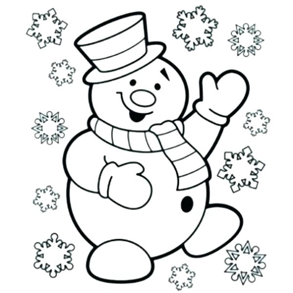 Free Snowman Coloring Pages
