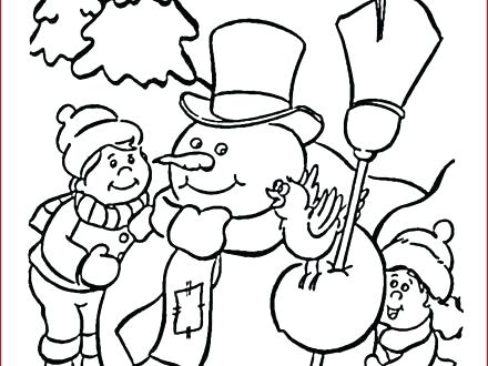 440x330 Free Snowman Coloring Pages Snowman Coloring Pages Lovely Free