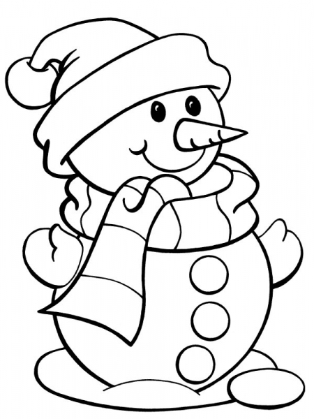 450x600 The Amazing Beautiful Free Printable Snowman Coloring Pages