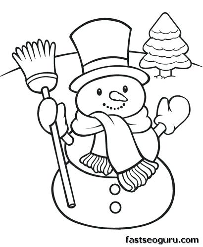 410x500 Free Snowman Coloring Pages To Print Plus Snowman Coloring Pages