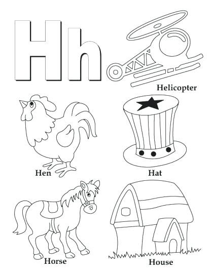 420x543 Spanish Alphabet Coloring Pages Letter H Coloring Pages H Is