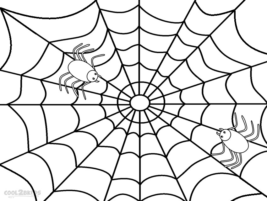 850x641 Spider Web Coloring Page
