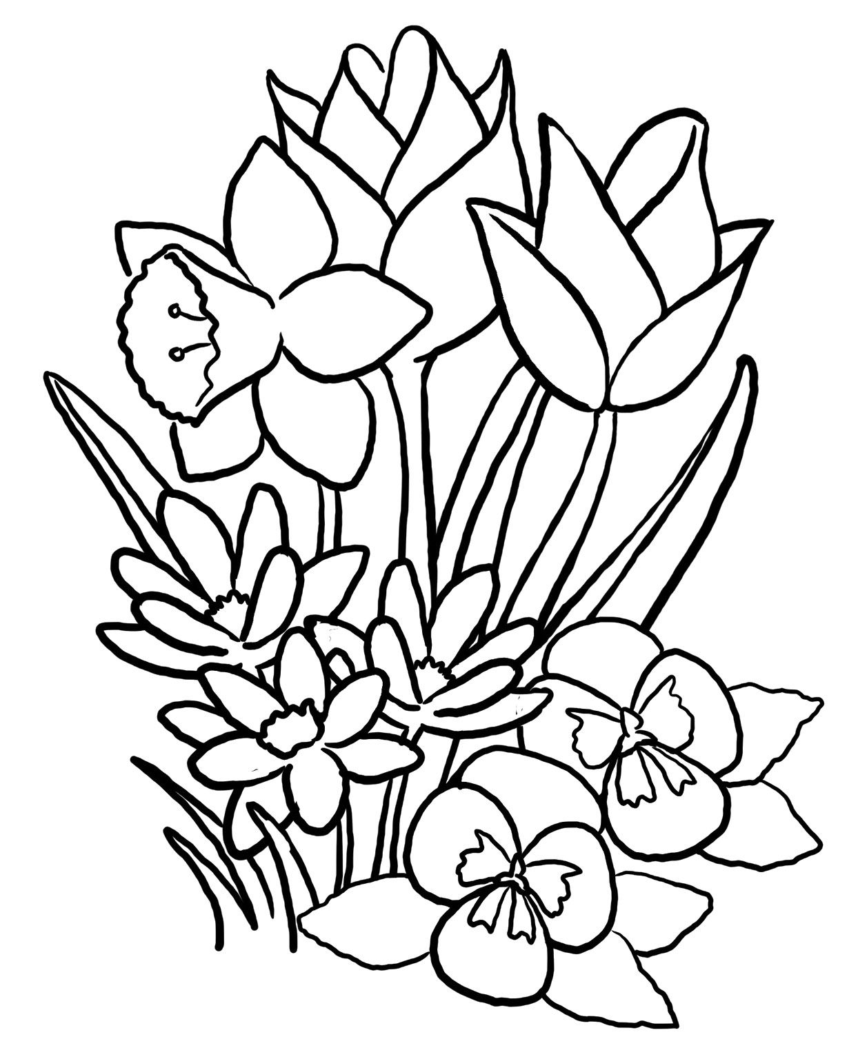 1244x1536 Spring Coloring Pages, Printable Spring Coloring Pages, Free