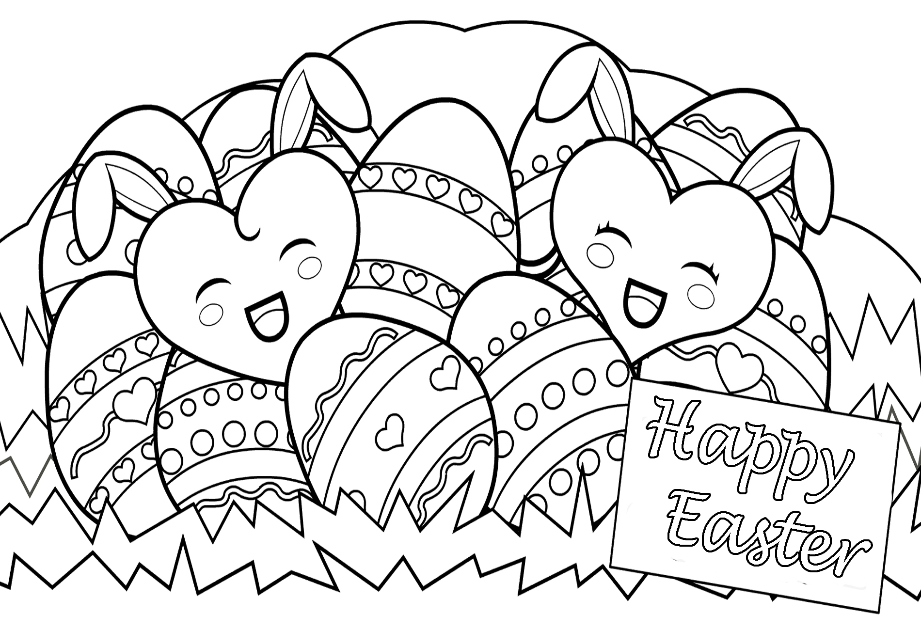 1900x1300 New Free Printable Easter Coloring Pages Printable Coloring Page