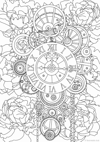 339x480 Steampunk Coloring Pages Photograph Creative Haven Steampunk