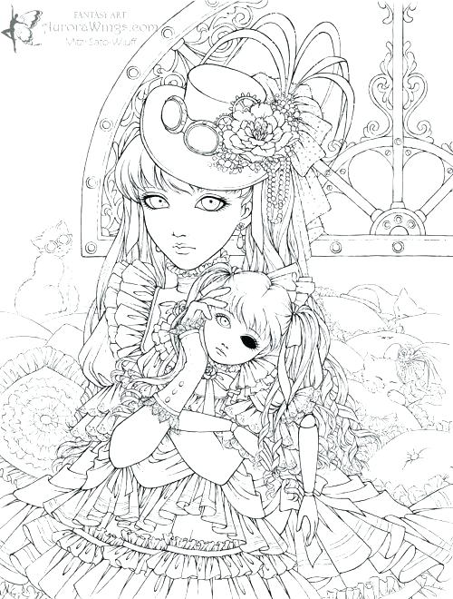 500x660 Steampunk Coloring Pages Printable Anime Coloring Pages Steampunk