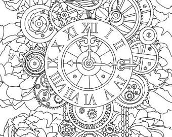 340x270 Amazing Decoration Steampunk Coloring Pages Free