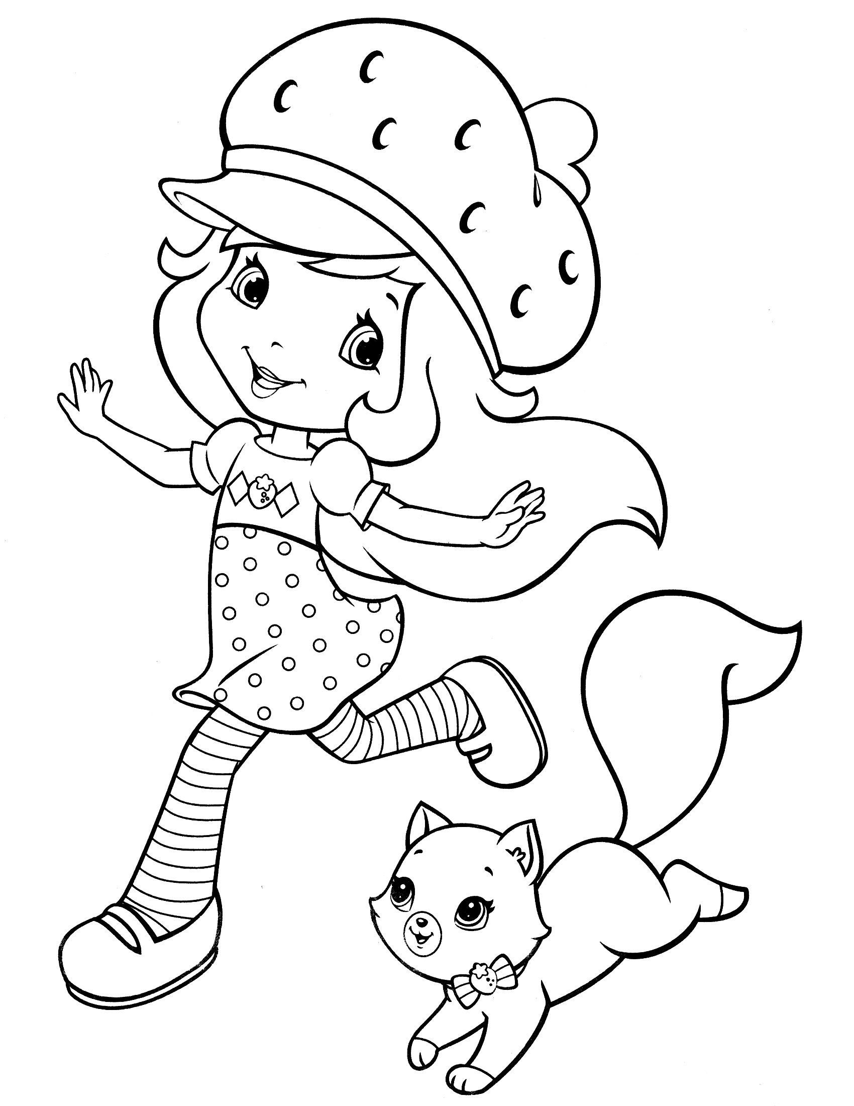 Free Strawberry Shortcake Coloring Pages