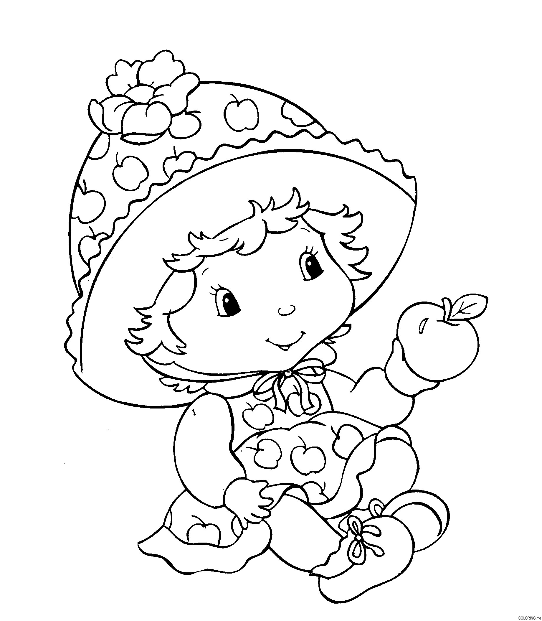 1840x2107 Awesome Small Strawberry Shortcake Coloring Pages Printable Free