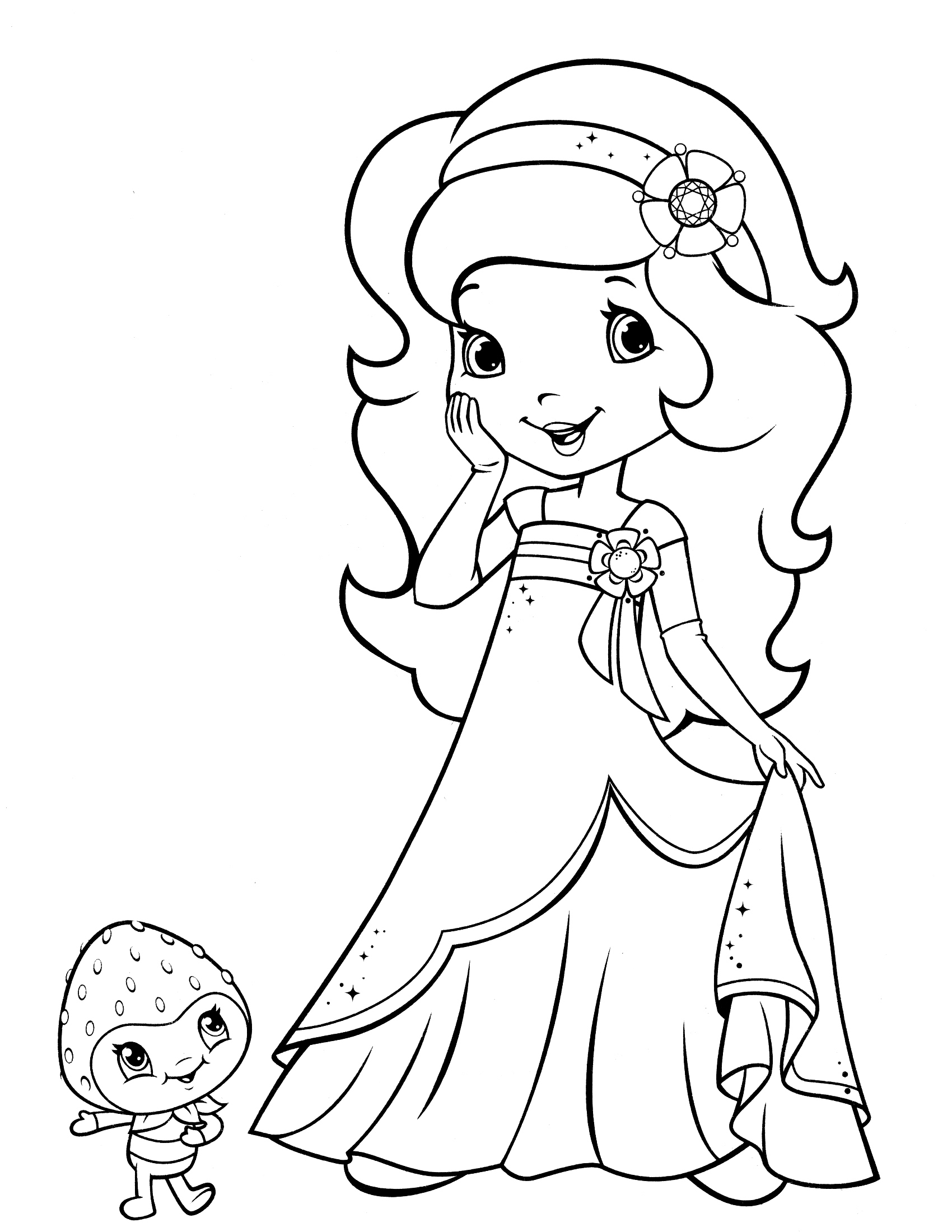 1700x2200 Strawberry Shortcake Coloring Pages Fresh Free Coloring Pages