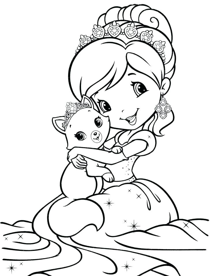 728x956 Strawberry Shortcake Coloring Pages