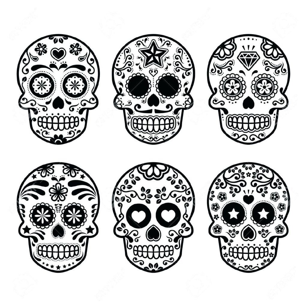 1024x1024 Coloring Pages ~ Sugar Skulls Coloring Pages Of Skull Candy