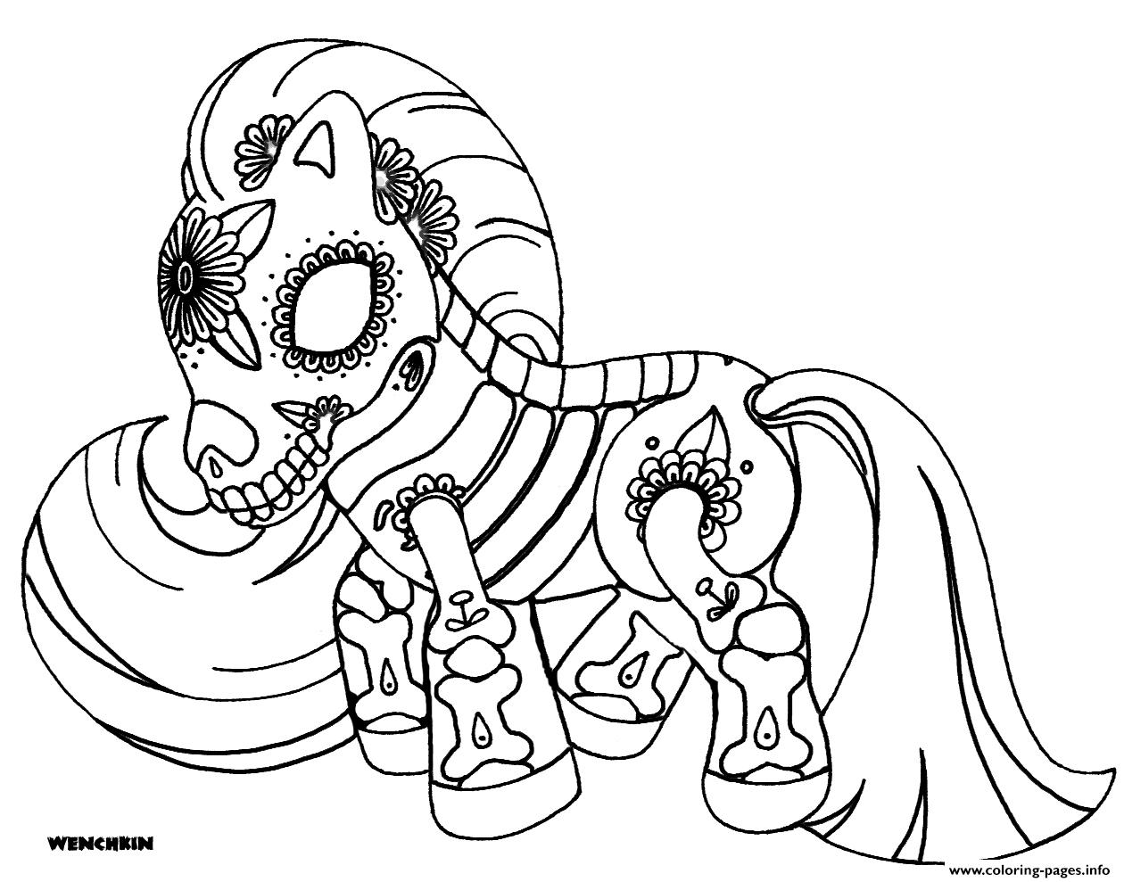 1260x989 Girl Sugar Skull Coloring Pages Download