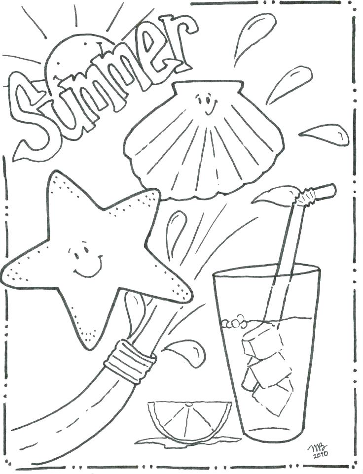 736x962 Free Summer Coloring Pages Online Coloring Sheets For Summer Free
