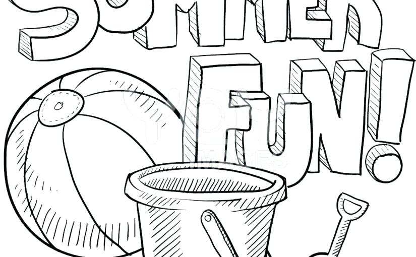 825x510 Summer Fun Coloring Pages Images Coloring Pages Summer Season