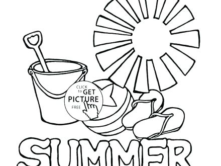 440x330 Summer Coloring Pages For Kids Summer Coloring Pages For 2nd