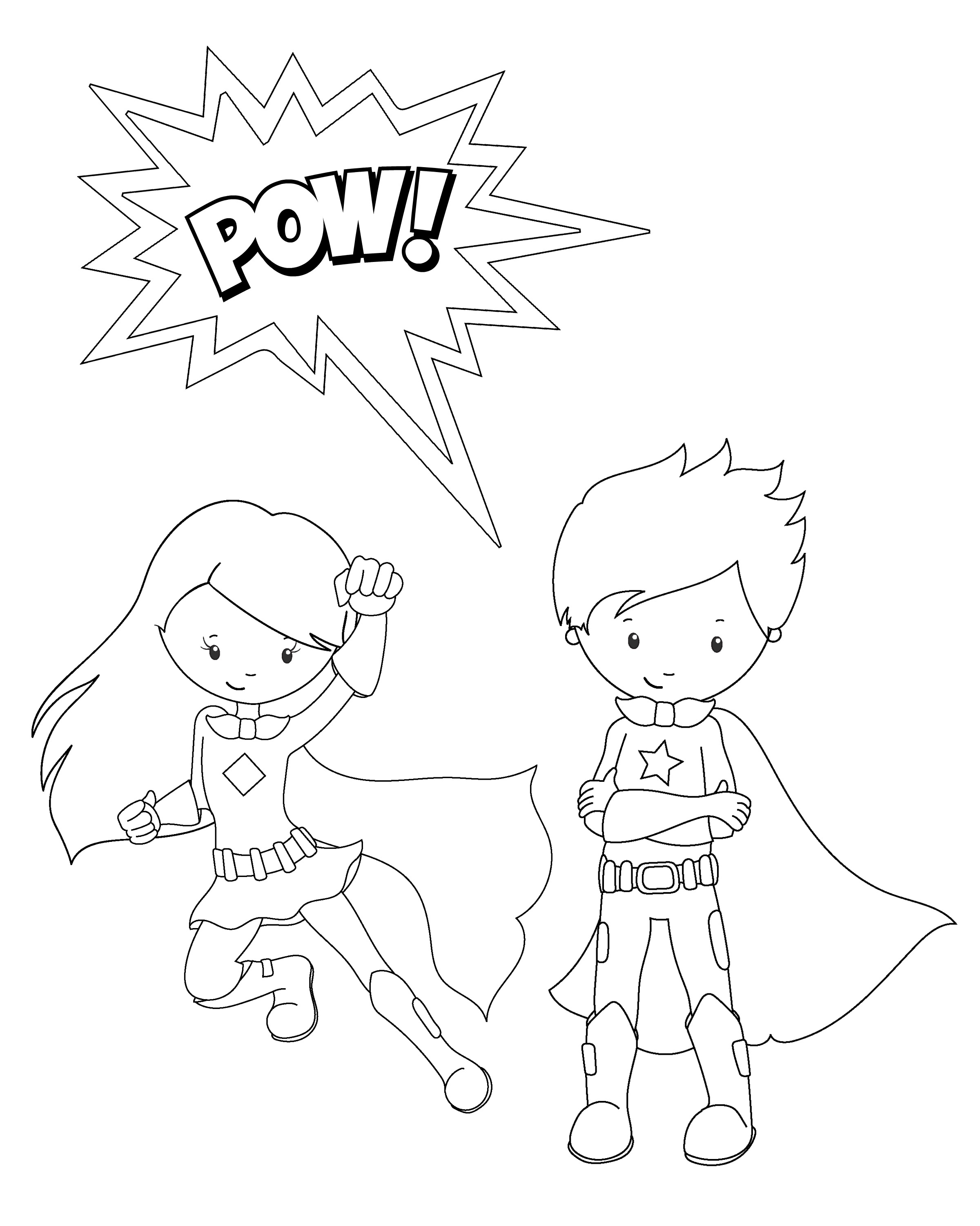 2400x3000 Popular Free Superhero Coloring Pages Best