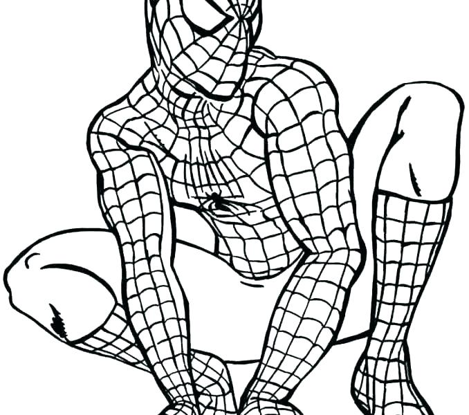 678x600 Free Superhero Coloring Pages