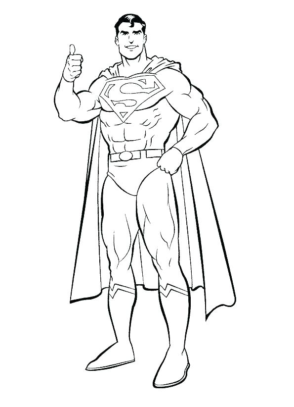 595x822 Printable Superman Coloring Pages Free Superman Coloring Pages