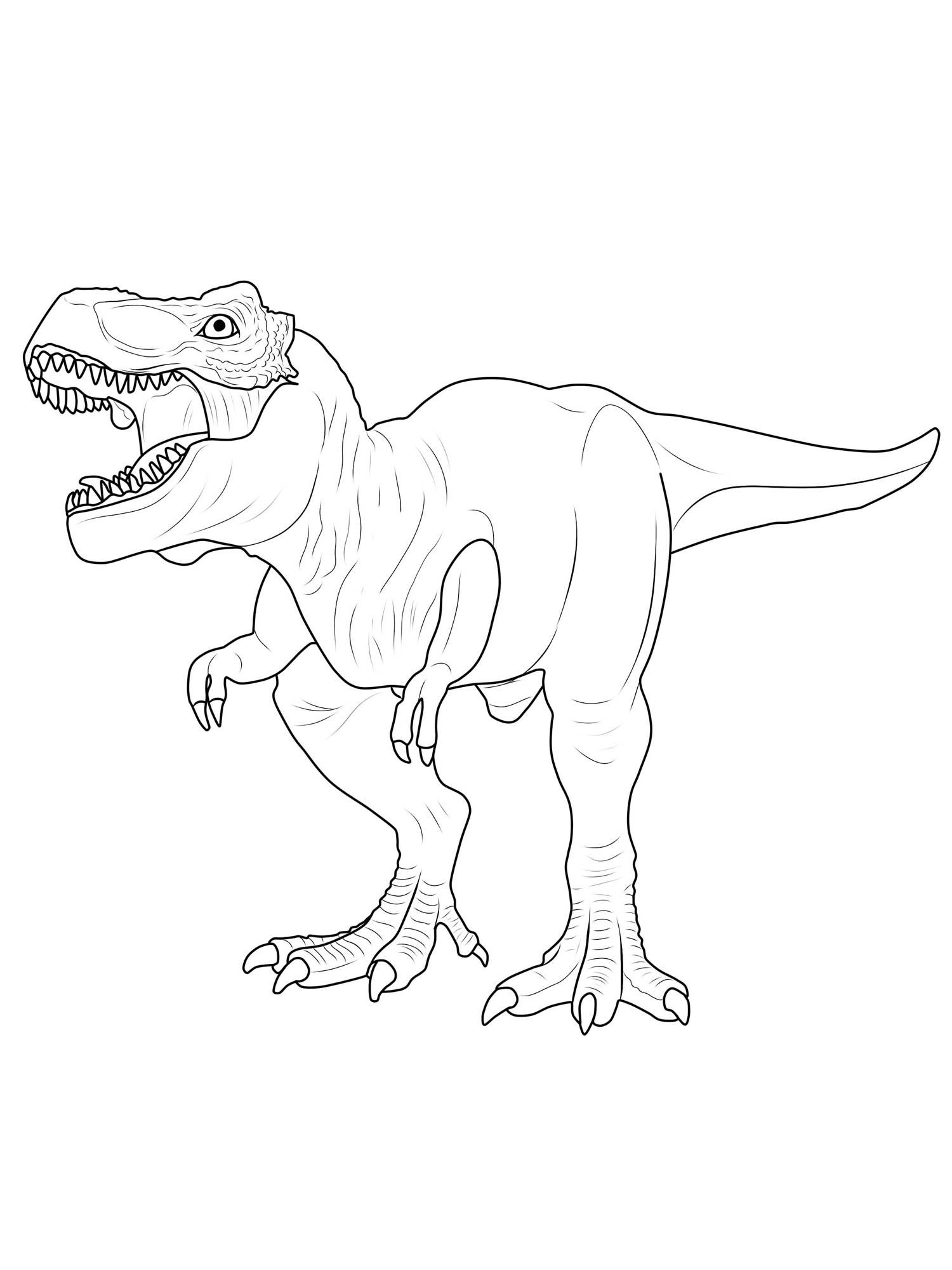 Free T Rex Coloring Pages