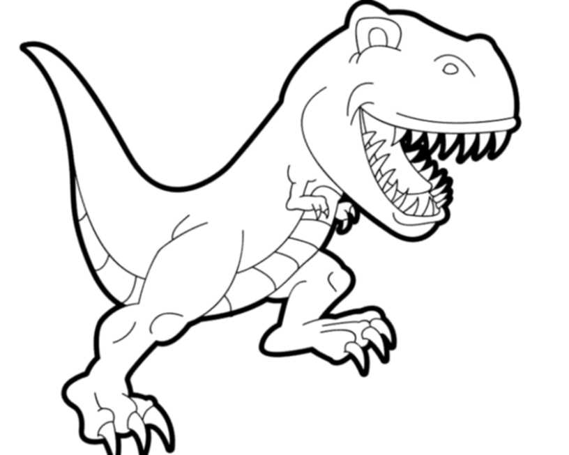 816x653 Trex Coloring Page Print Download Dinosaur T Rex Pages For Kids