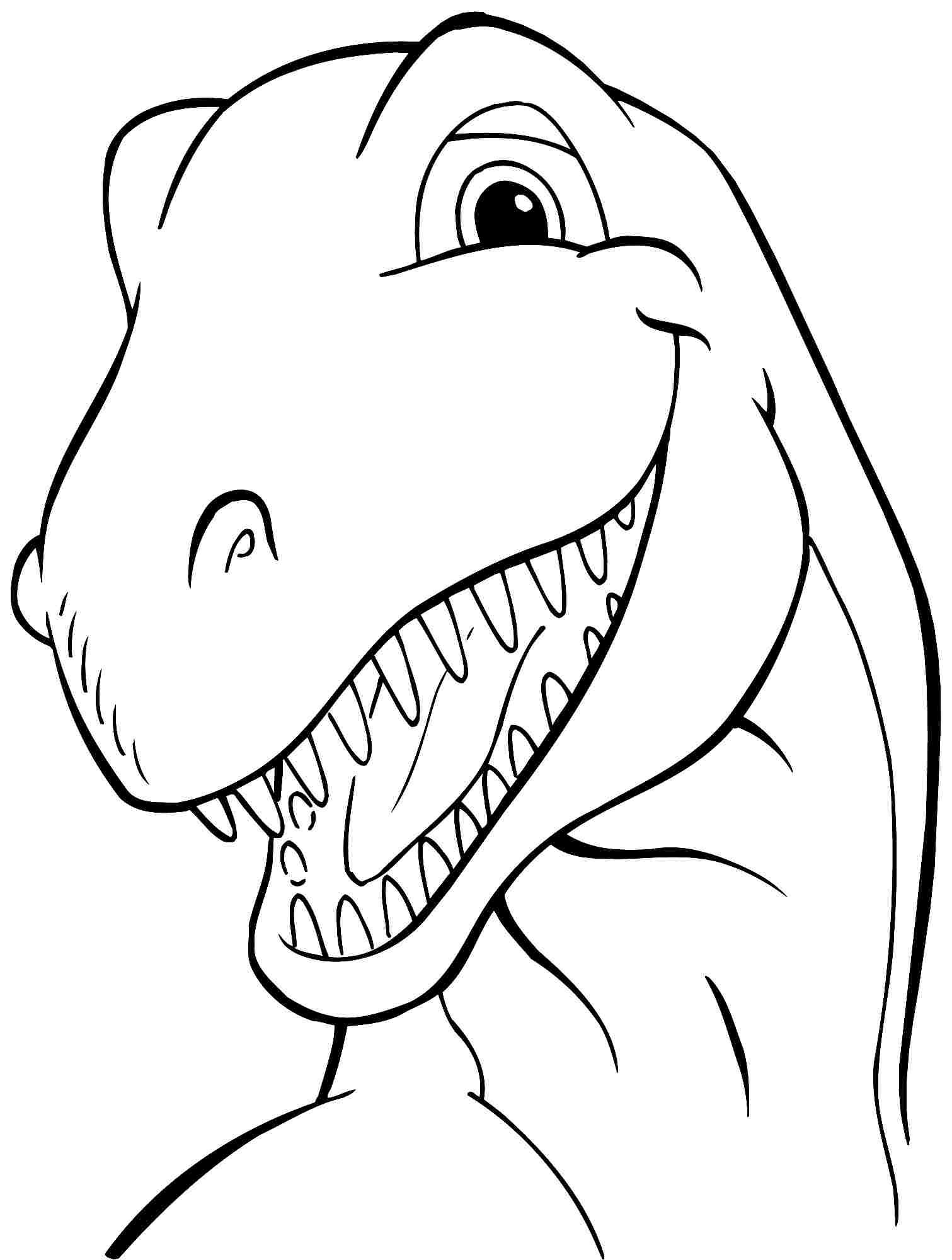 1511x2000 Animal Dinosaurs Tyrannosaurus Rex Coloring Sheets Free Printable