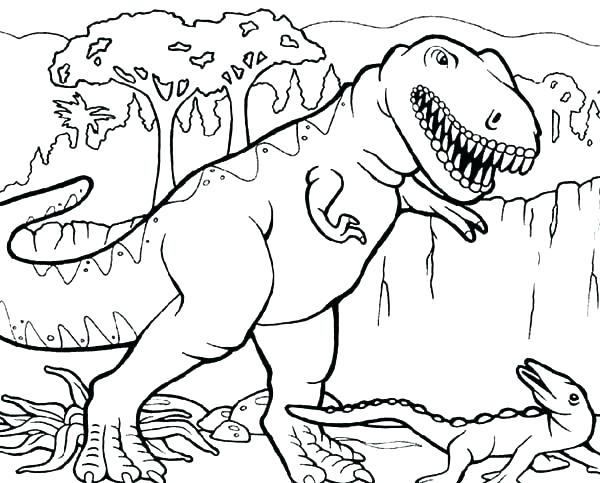 600x483 Tyrannosaurus Rex Coloring Page Printable T Coloring Pages