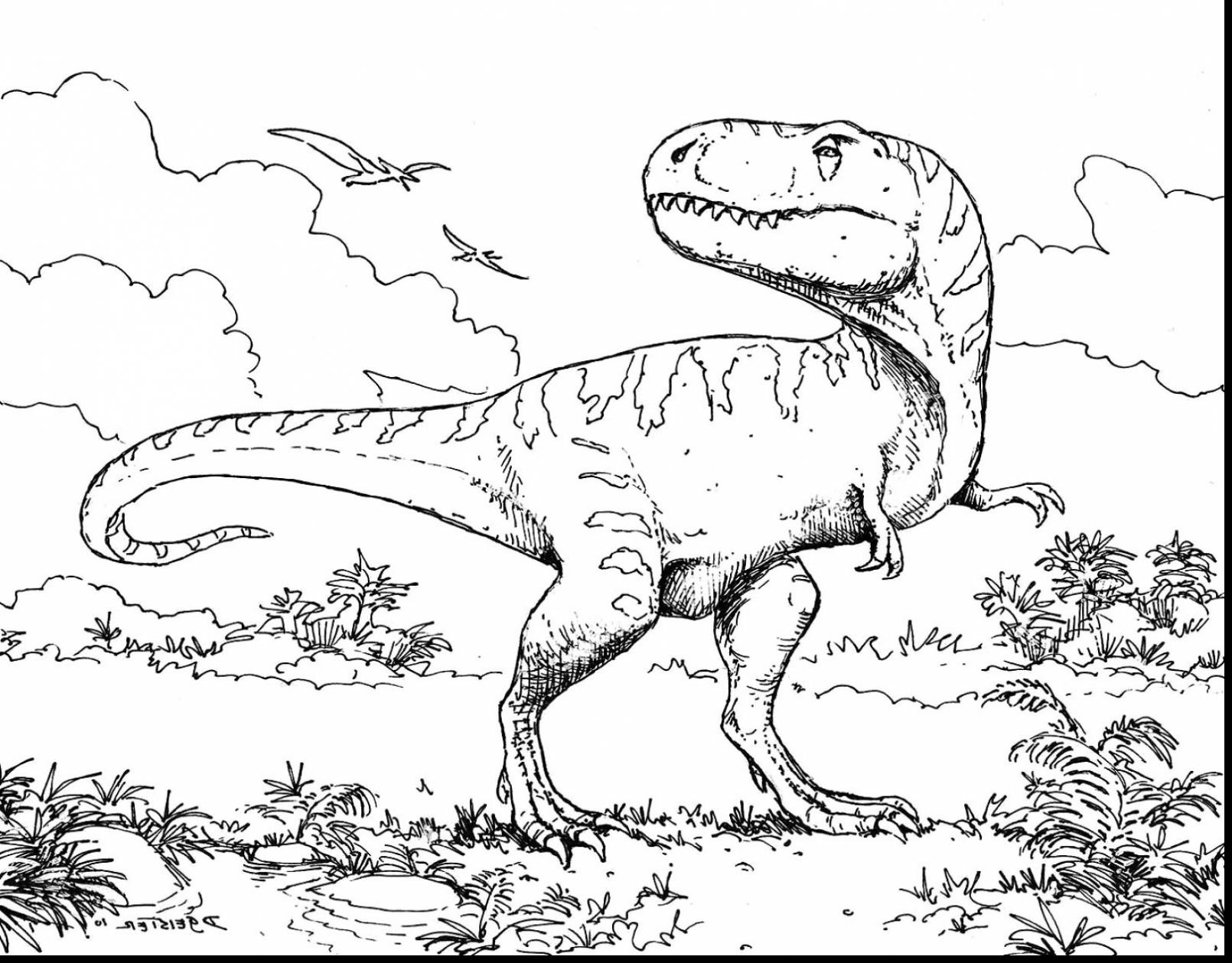1610x1259 Tyrannosaurus T Rex Coloring Pages Free Best Of Trex Page