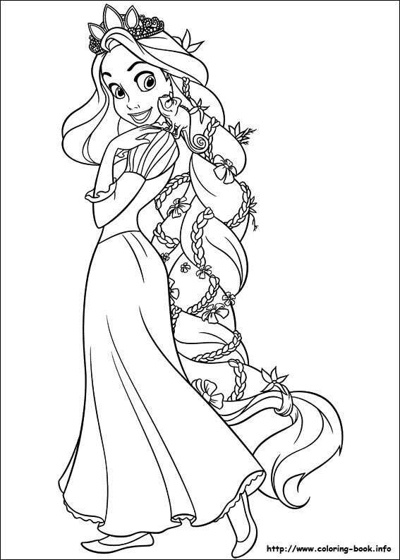 567x794 Tangled Coloring Pages On Coloring