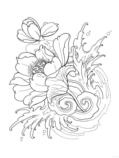 410x547 Free Tattoo Coloring Pages Coloring Pages Printable