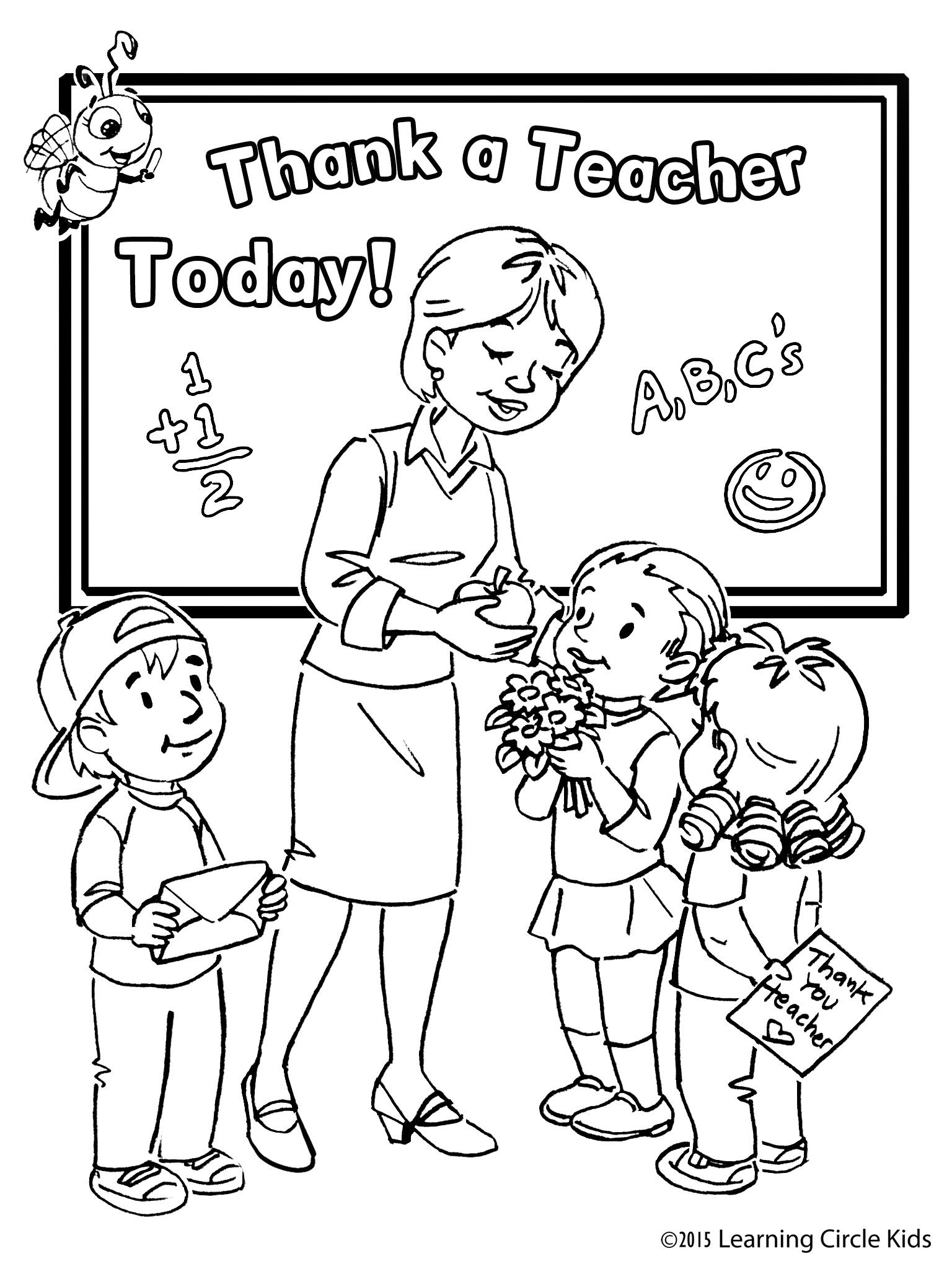 1536x2048 Free Kids Coloring Page For Teacher Appreciation Day! Http