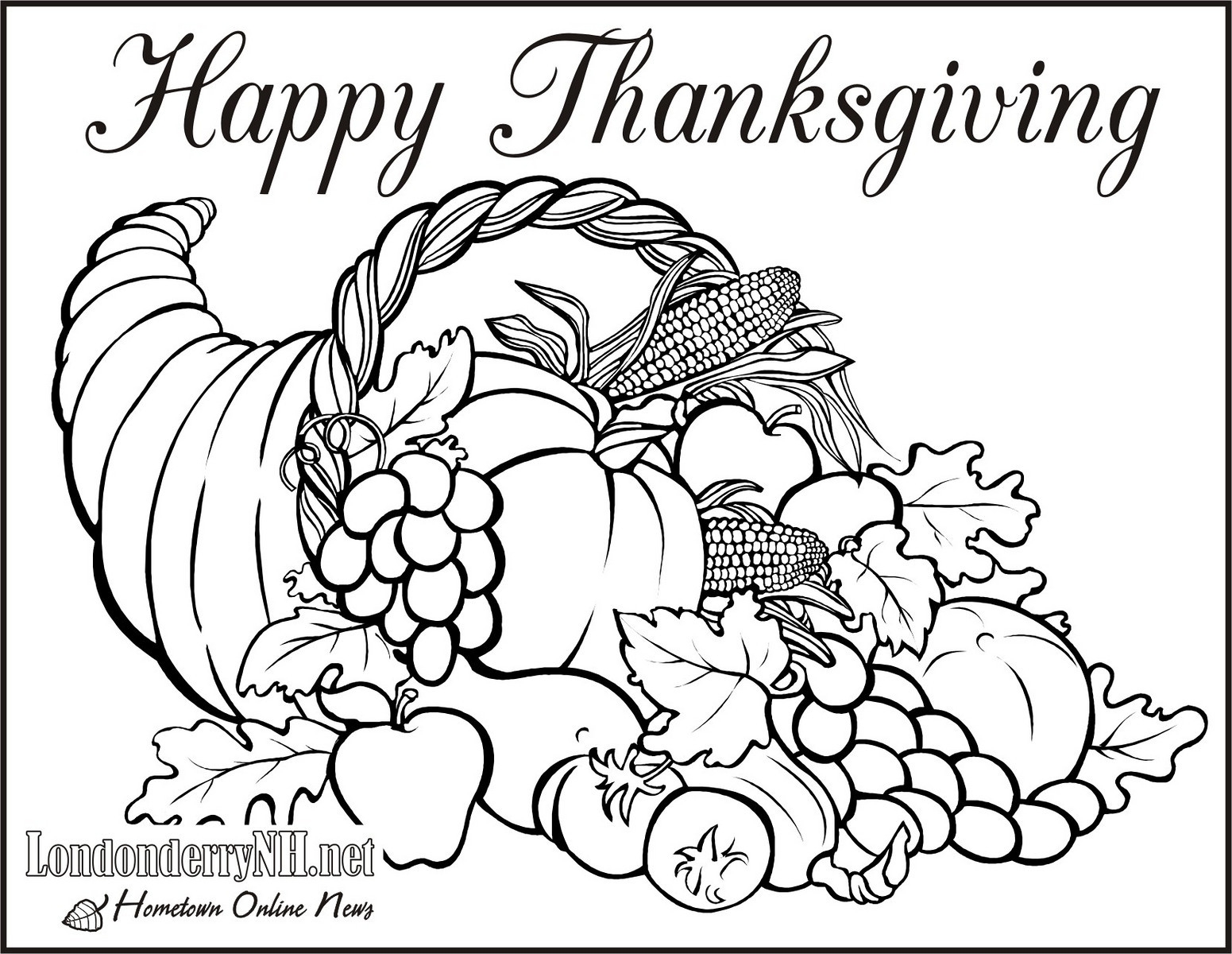 1551x1200 Free Printable Thanksgiving Coloring Pages Forcoloringpages Com
