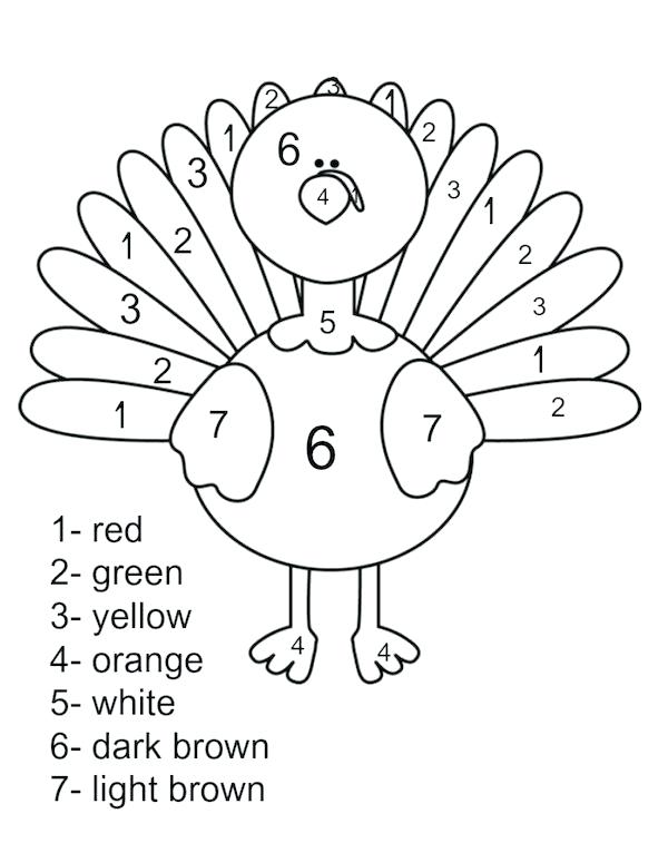 600x757 Free Printable Thanksgiving Coloring Pages For Preschoolers