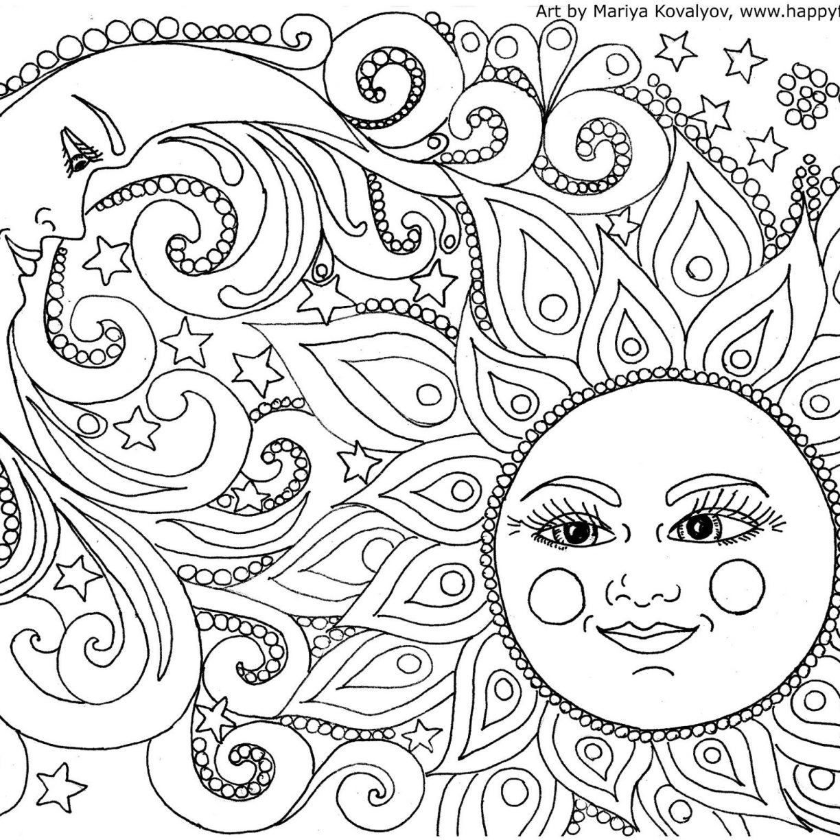 1224x1224 Coloring Page Adult Doodle Monster World By Jim Simplet Pages